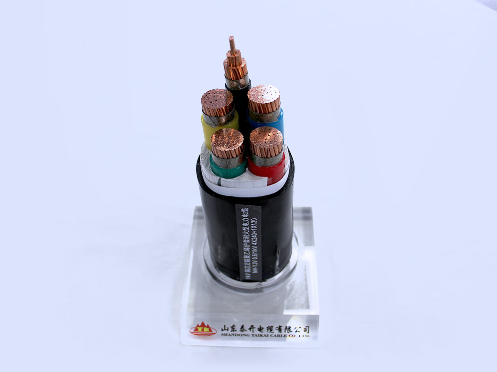 1kV铜芯交联聚乙烯护套耐火型电力电缆NH-YJV0.61kV4×240+1×120